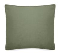 Taie d'oreiller 65x65 cm mousseline de coton MILOS vert mousse