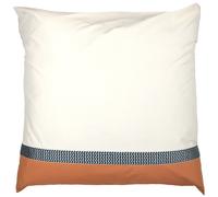 Taie d'oreiller 65x65 cm percale en 100% coton MACASSAR Cognac