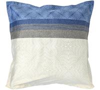 Taie d'oreiller 65x65 cm satin de coton TIAGO indigo