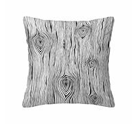 Taie d'oreiller Abstract Wood Design Watercolor Creative Lines Art Painting Taies D'Oreillers Super Doux Taie Coussin pour Salon Maison Chambre 45X45 CM