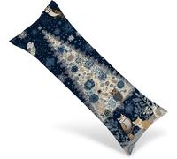 Taie d'oreiller Arbre de Noël 135x40 cm Grande Housse Coussin Animal pour Coussin Canape Decoration avec Fermeture éclair Invisible, Body Pillow Case Décoration pour Chambres, Cadeaux Femmes 1Y-1944
