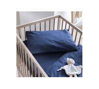 Taie d'oreiller bébé coton lavé 40x60 - Bleu marine