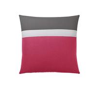 Taie d'oreiller Bicolore en Coton, 63 x 63 cm, Méli-Mélo, Made in France