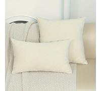 Taie d'oreiller brodée bohème chic - Motif géométrique vintage, 29,97 cm*