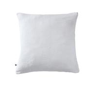 Taie d'oreiller brodée Double Gaze de Coton Blanc 60x60 cm