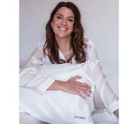 Taie d'oreiller brodée en soie 51x76