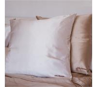 Taie d'oreiller brodée en soie 65x65