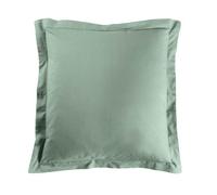 Taie d'oreiller carrée 63x63 cm - 100% coton - Sauge