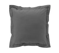Taie d'oreiller carrée 63x63 cm - Percale 100% coton - Anthracite