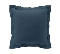 douceur d'intérieur, Taie d'oreiller (63 x 63 cm) Percaline Bleu Nuit, 100% Percale de Coton