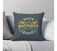Taie d'oreiller carrée Dave Matthews Band 1991 en polyester et lin velours imprimé fermeture éclair décorative canapé housse de coussin