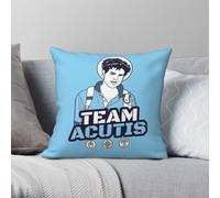 Taie d'oreiller carrée Saint Catholi Carlo Acutis en polyester et lin avec fermeture éclair