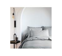 Taie d'oreiller coton percale Gris 50x70 - - MORPHEE