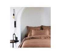 Taie d'oreiller coton percale Marron 65x65 - - MORPHEE