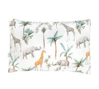 Taie d'oreiller coton réversible safari