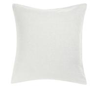 Taie d'oreiller coton stonewashed Vivaraise Zeff Blanc 65x65 cm