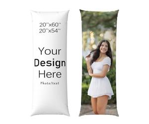 Taie d'oreiller de corps personnalisée,taie d'oreiller de corps long personnalisée,Taie d'oreiller de corps personnalisée avec image/texte, Imprimé Double Face,pour famille,amis,de compagnie,cadeaux