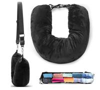 Taie d'oreiller de Voyage Imperméable, Sac-Coussin de Voyage, Coussin Voyage Avion Remplissable avec Vêtements, Oreiller Cervical Remplissable, Coussin de Voyage pour Avion, Voiture, Train, Bureau