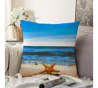 Taie d'oreiller Détail Eau Copie Étoile Parcs Naturels Complexe Resort Été Coloré Rouge Espace Paradis du Surf Animal Housse De Coussin Résistant Housse Oreiller Respirant pour 45X45CM