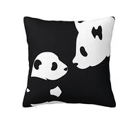 Taie d'oreiller double face en peluche panda (plusieurs tailles) oreiller canapé lit oreiller décoration intérieure oreiller