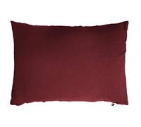 Taie d'oreiller Double Gaze de Coton Bordeaux 50x70 cm
