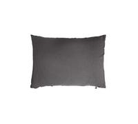 Terre de Nuit - Taie d'oreiller Double Gaze de Coton Gris Anthracite 50x70 cm - - Anthracite - Uni