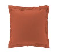 Douceur d'Intérieur Taie d'oreiller Percaline – Percale de coton 78 fils 63×63 cm Terracotta