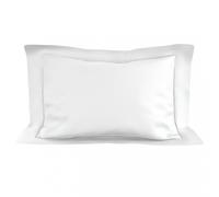 Soleil d'ocre, Taie d'oreiller en Coton 50x75 cm Percale Blanc