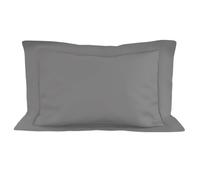 Taie D'oreiller En Coton 50x75 Cm Percale Gris, Par Soleil D'ocre