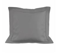 Soleil d'ocre, Taie d'oreiller en Coton 63x63 cm Percale Gris