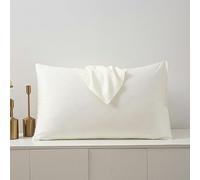 Taie d'oreiller en coton à fibres longues pour maison, hôtel, couleur unie