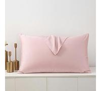 Taie d'oreiller en coton à fibres longues pour maison, hôtel, couleur unie