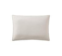 Taie d'oreiller en Coton Bicolore, Bons Jours, Beige, 50x70 cm, Essix