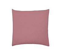 Taie d'oreiller en Double Gaze de Coton lavée, Tendresse, Rose Canyon, 65x65 cm, Essix