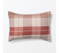 Taie d'oreiller en flanelle de coton - Moyenne Carreaux Beige One Size