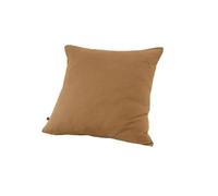 Taie d'oreiller en gaze de coton 60 x 60 cm GAIA coloris Camel - L'EFFET PAPILLON - Carré - Naturelle - Uni