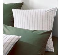 Taie D'oreiller En Percale De Coton À Rayures