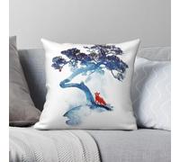 Taie d'oreiller en polyester et lin avec fermeture éclair - Motif « The Last Apple Tree »