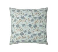 Taie d'oreiller en Satin de Coton, ECLOSION, 65 x 65 cm, ESSIX, Bleu Moyen