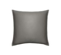 Taie d'oreiller en Satin de Coton, Palazzo, Zinc, 65x65 cm, Essix