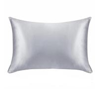 Taie d'Oreiller en Soie et Satin - Confortable - Gris Clair - 50 x 66 cm