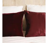 Taie d'oreiller en soie et velours 51x76