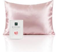 Taie d'oreiller en Soie pour Oreiller 100% Soie 22 Mommes Certifiée Oeko-TEX® Bienfaits Cheveux et Peau Anti Âge, Anti Acarien (Pink, 50x70cm)