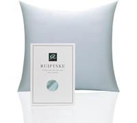 Taie d'oreiller en Soie pour Oreiller 100% Soie 22 Mommes Certifiée Oeko-TEX® Bienfaits Cheveux et Peau Anti Âge, Anti Acarien (Light Green, 65x65cm)