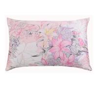 Taie d'oreiller en Soie Taie d'oreiller en Soie de mûrier des Deux côtés avec Fermeture éclair 16MM imprimée Couleurs pour Les Cheveux(Color-18,51x76cm)