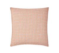 Taie d'oreiller Enfant imprimée en Percale de Coton, Mini Vichy, 65 x 65 cm, ESSIX, Beige Moyen