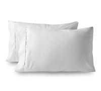 Taie d'oreiller enveloppe unie couleur pure coton épais literie oreillers taie d'oreiller ultra doux sommeil taie d'oreiller-ZT007-35-1 pièce, King 51 x 91 cm