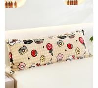 Taie d'oreiller extra longue en velours de lait doux pour la peau, housse de coussin de soutien du corps en peluche chaude, pour couple de grossesse, housse de coussin décorative pour lit, canapé