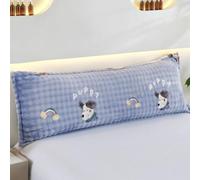 Taie d'oreiller extra longue en velours de lait doux pour la peau, housse de coussin de soutien du corps en peluche chaude, pour couple de grossesse, housse de coussin décorative pour lit, canapé