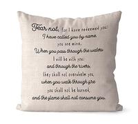 Taie d'oreiller Ferme - N'Ayez Pas Peur, Car Je Vous AI Rachetés ; Je Vous AI Appelés par Votre Nom, Vous Êtes À Moi. Citations Housse De Coussin Housse Oreiller Décoratif pour 45X45CM